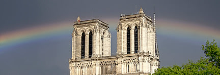 Paris, Notre Dame Rainbow