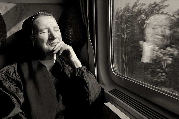 Reflection On a Train