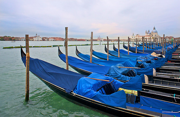 Venice, Waiting Gondolas