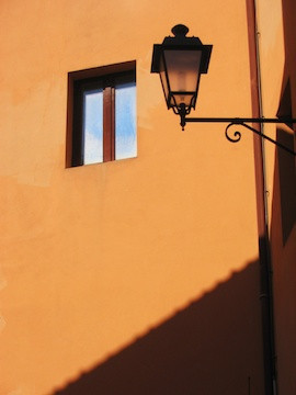 Wall and Lantern