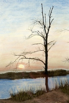 Night Scene with Pastel